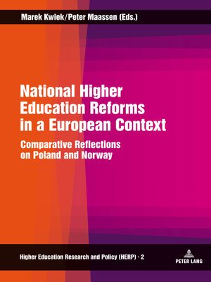 cover image of National Higher Education Reforms in a European Context
